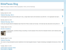 Tablet Screenshot of blog.bibleplaces.com